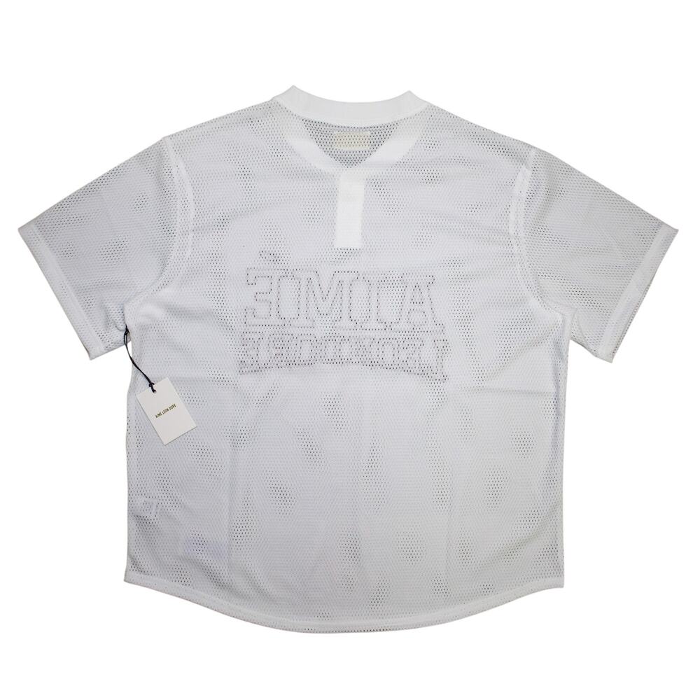 Aime Leon Dore Mesh Batting Practice Jersey Bright White Size L - Picture 2 of 5